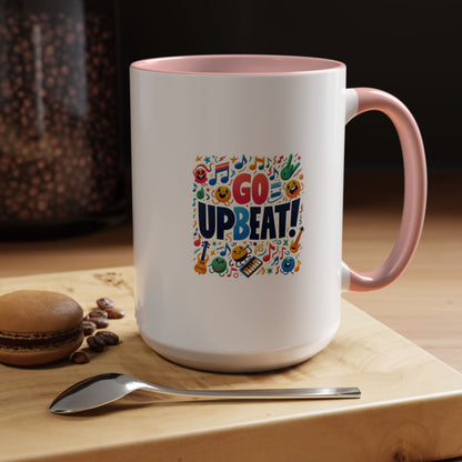 Go Upbeat! | Accent Coffee Mug (11, 15oz)