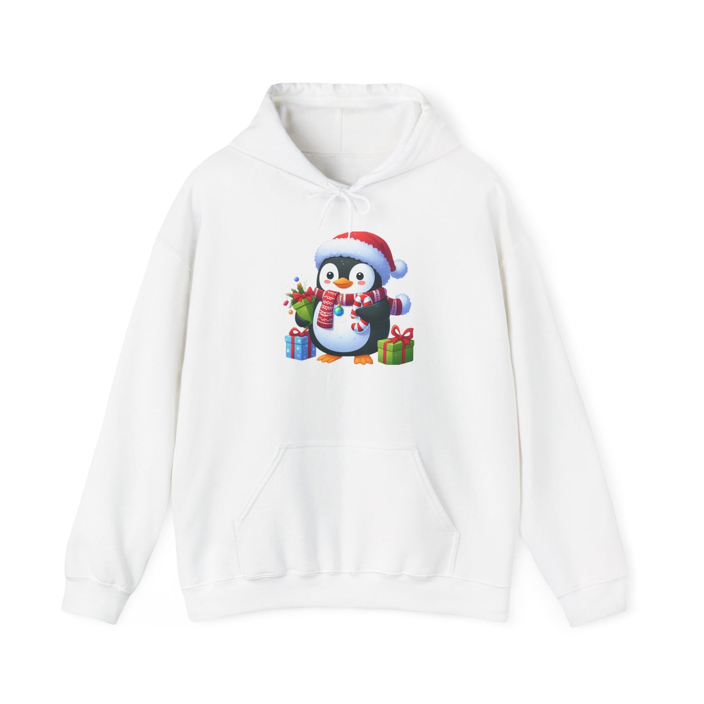 Penguin with Gifts | Unisex Heavy Blend™ Hooded Sweatshirt