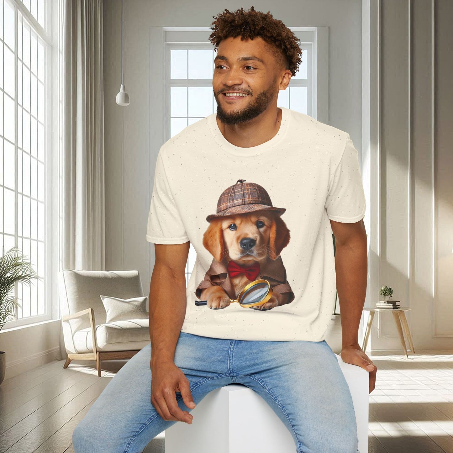 Detective Dog | Unisex Soft T-shirt