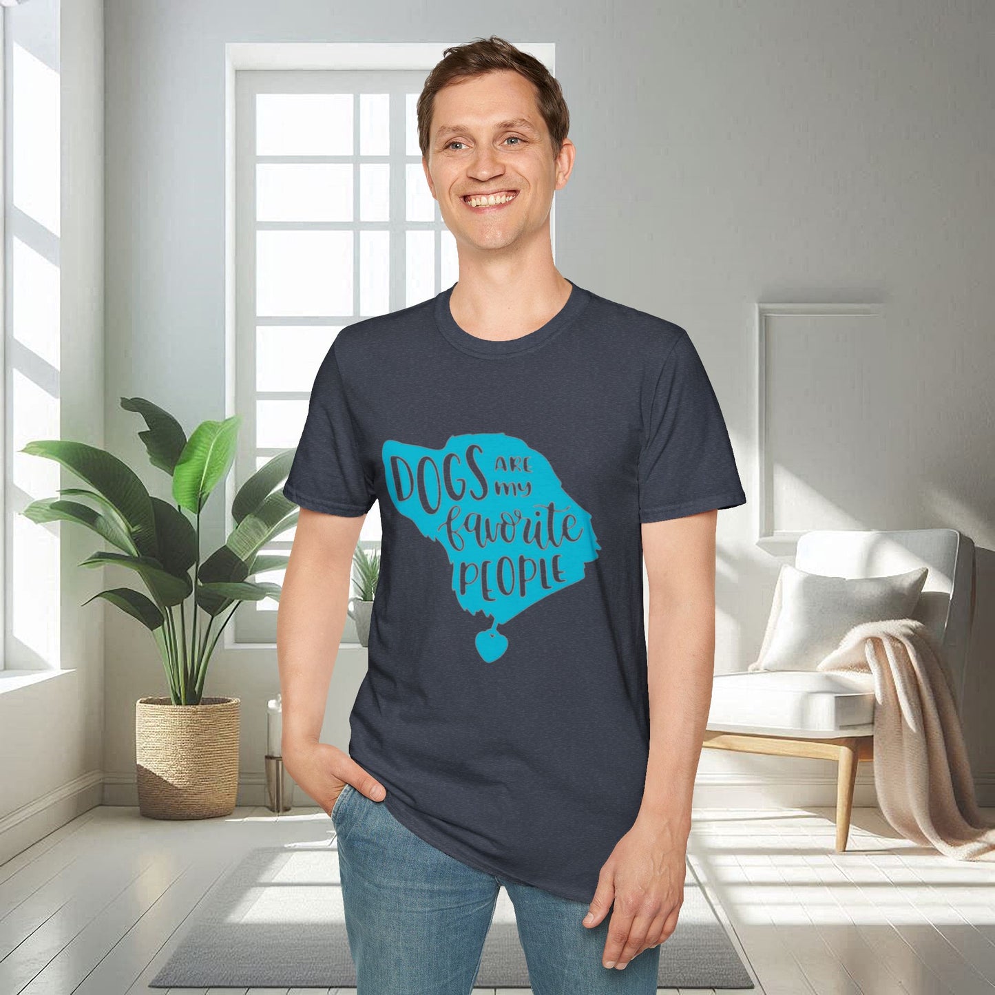 Les chiens sont mes personnes préférées | T-shirt doux unisexe