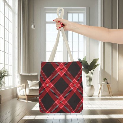 Red, Black Flannel Pattern | Tote Bag