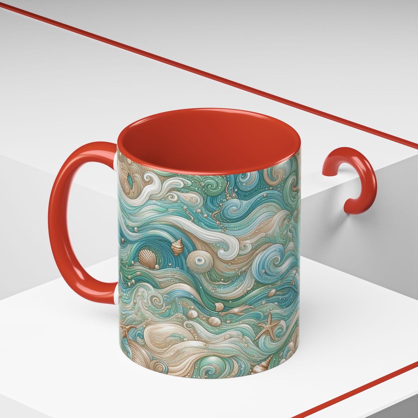 3D Ocean Beauty | Accent Coffee Mug (11oz)