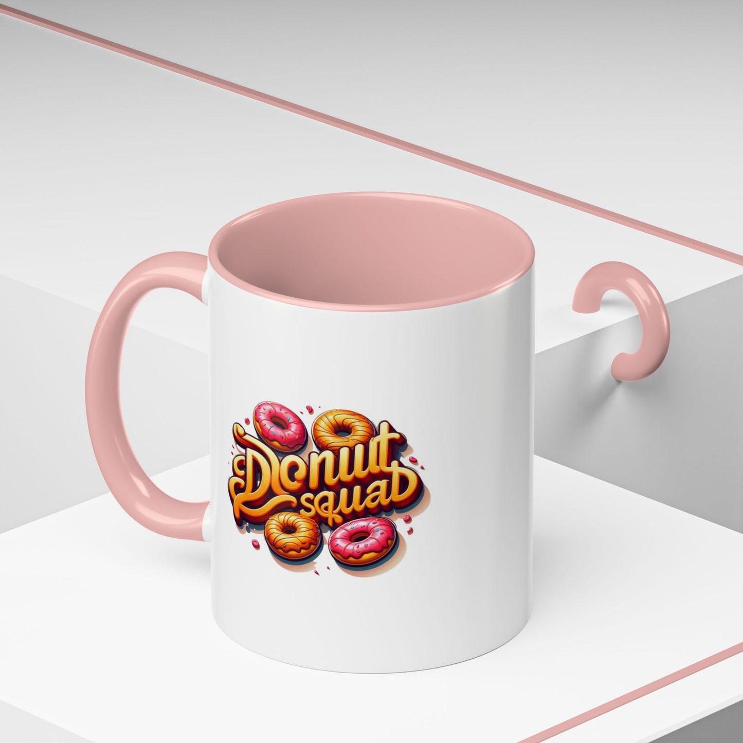 Taza de café con acento de Donut Squad (11 oz y 15 oz)