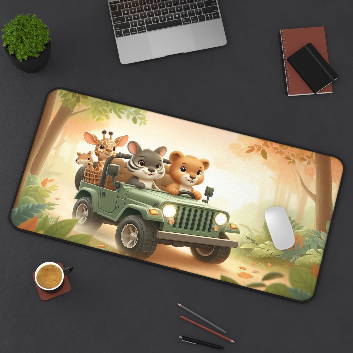 Baby Animals on a Safari for Kids | Desk Mat