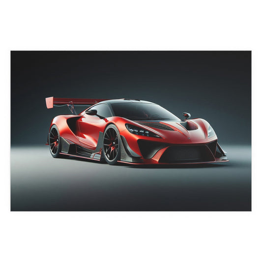 Sports Car with a Spoiler | Indoor and Outdoor Silk Poster