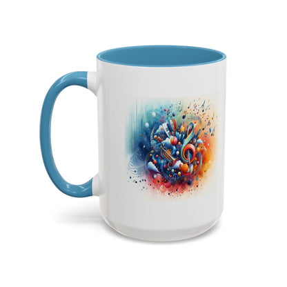 Musical Notes and Instruments | Accent Coffee Mug (11, 15oz)