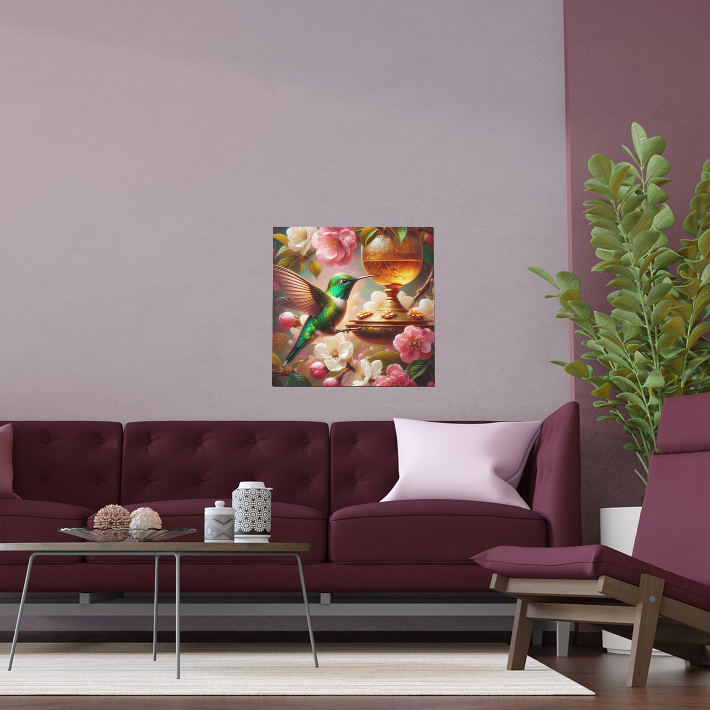 Hummingbird | Indoor and Outdoor Silk Poster