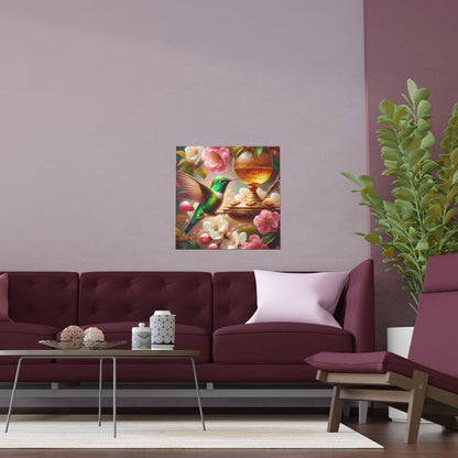 Hummingbird | Indoor and Outdoor Silk Poster