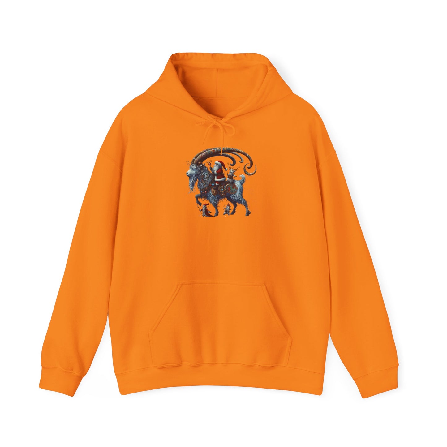 Santa on a Ram | Unisex Heavy Blend™ Hooded Sweatshirt