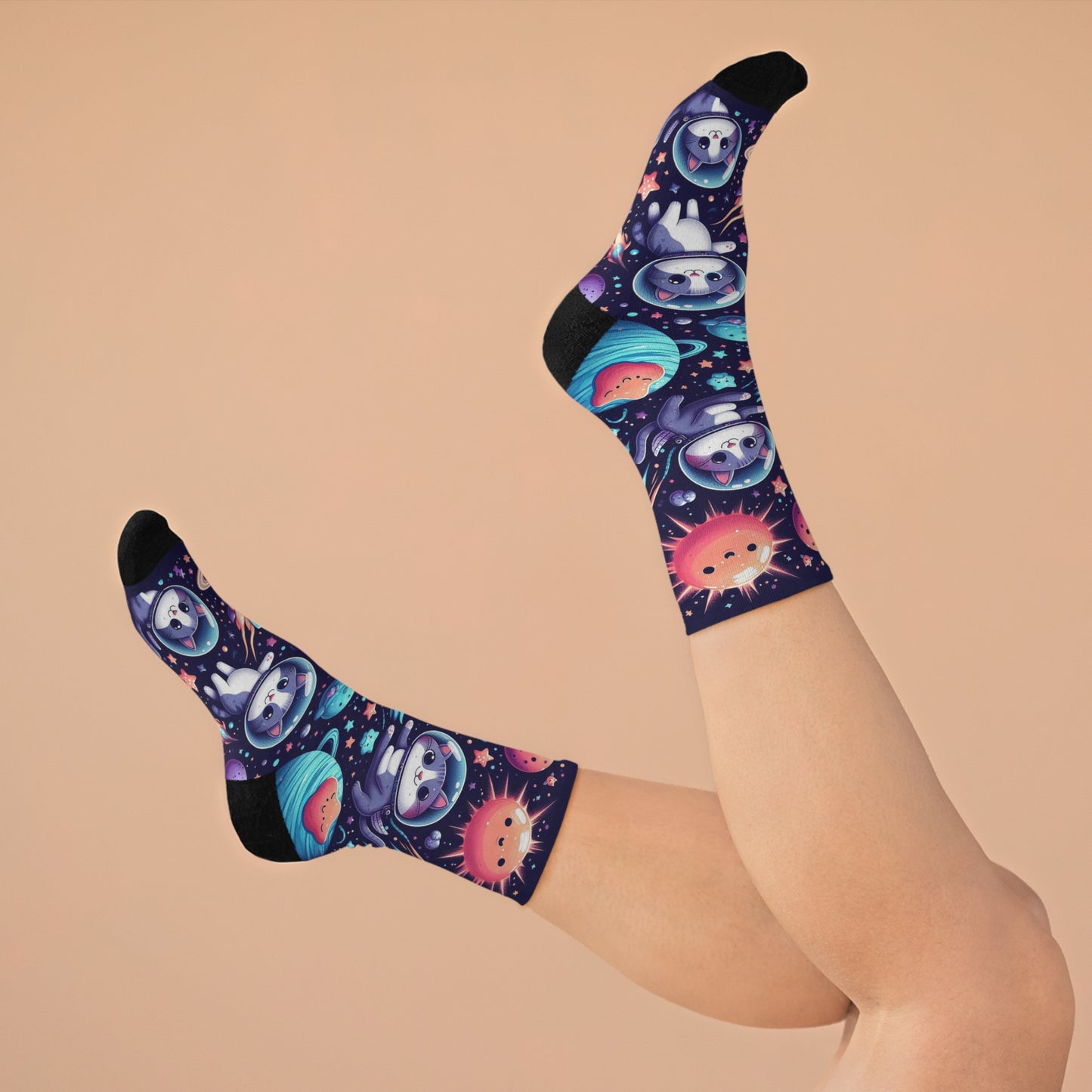 Chats astronautes | Chaussettes confortables