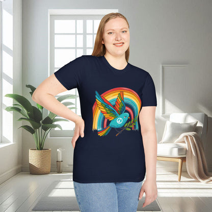 Oiseau de la paix | T-shirt doux unisexe