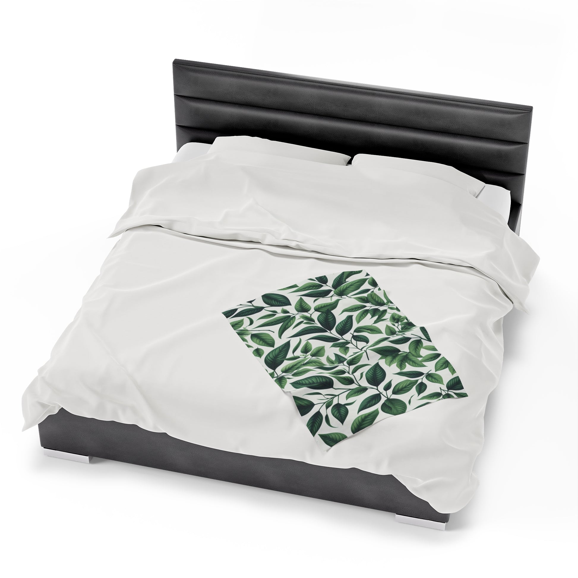 Leaves And Twigs | Velveteen Plush Blanket