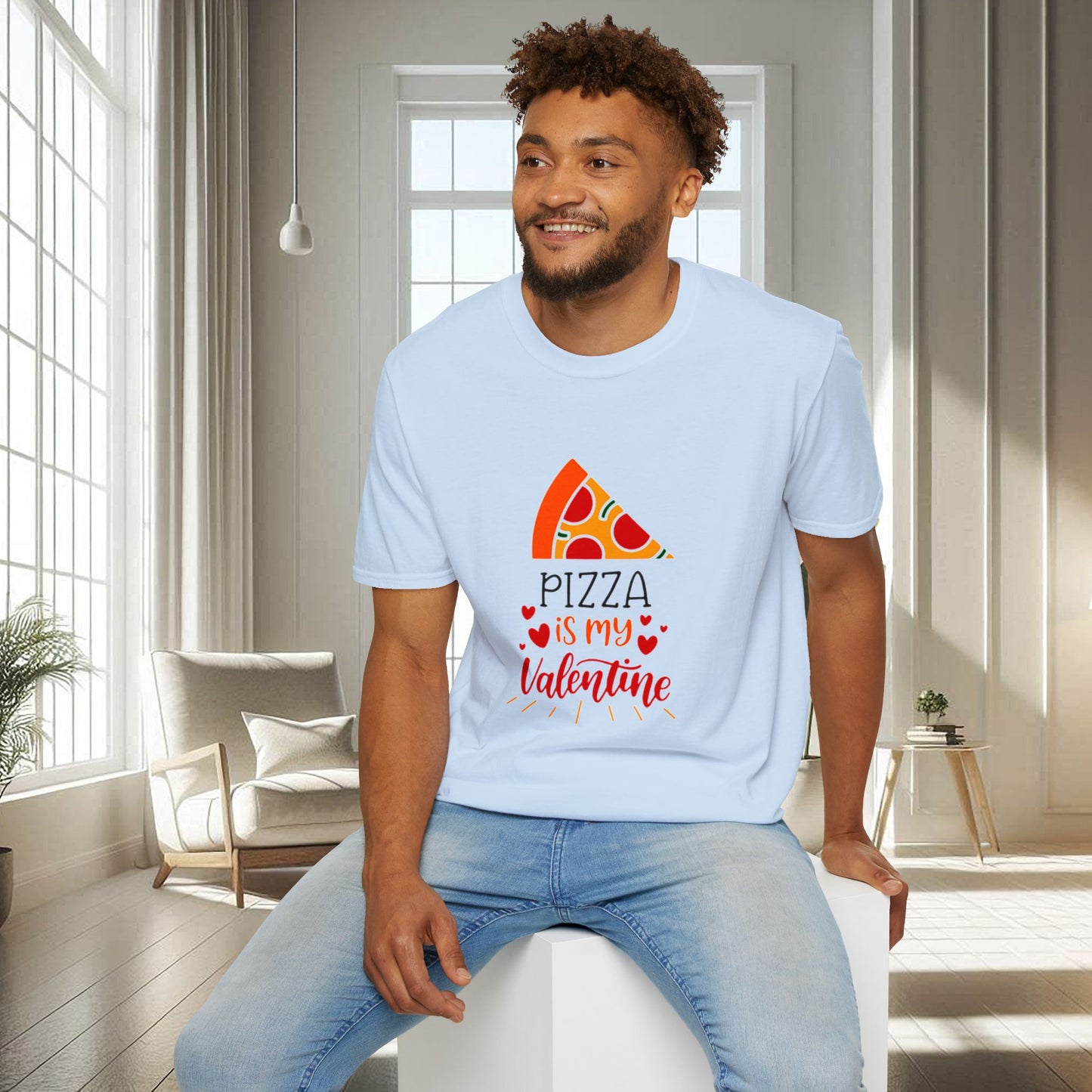 La pizza est ma Saint-Valentin | T-shirt doux unisexe