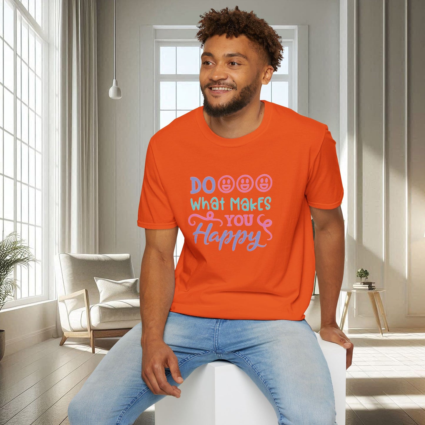 Haz lo que te haga feliz | Camiseta unisex suave