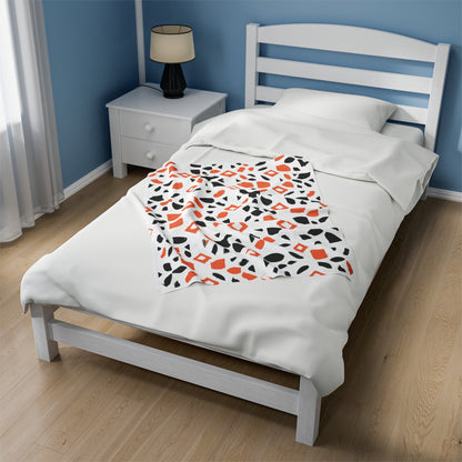 Modem Abstract Pattern | Velveteen Plush Blanket