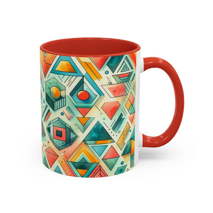 Abstract Geometric Pattern | Accent Coffee Mug (11oz)