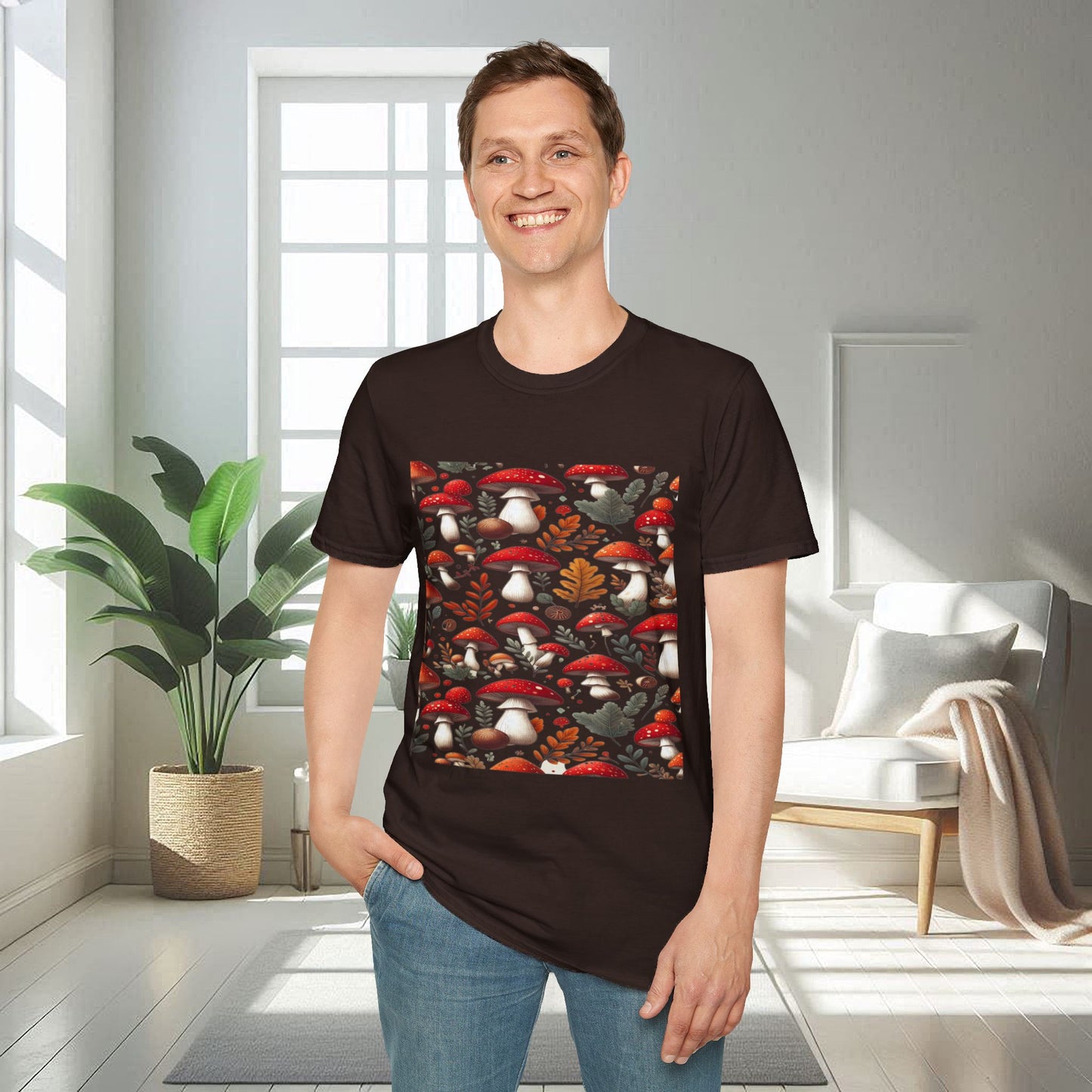 Champignons rouges | T-shirt doux unisexe