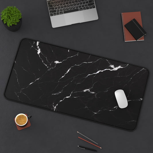 Black Marble Pattern | Desk Mat