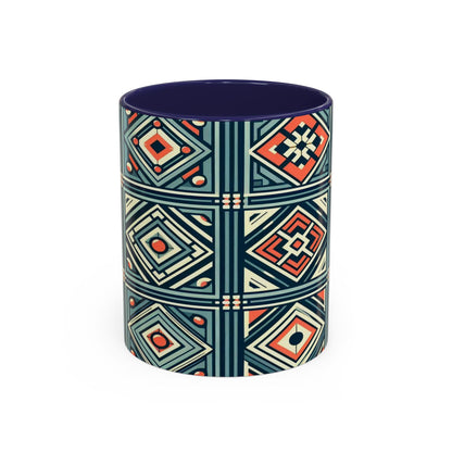 Diamond Geometric Pattern | Accent Coffee Mug (11oz)