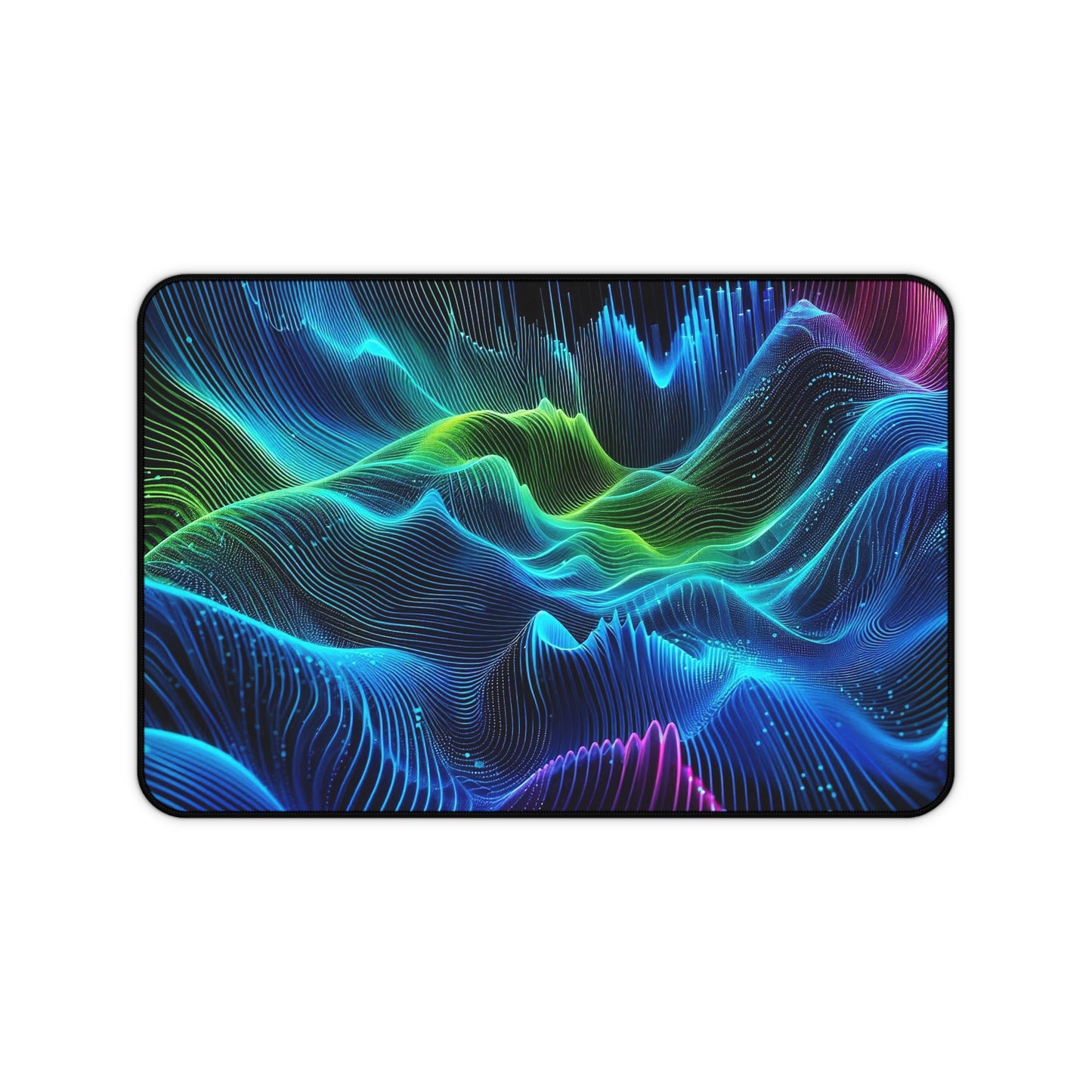 Sound Waves Digital Waveform | Desk Mat