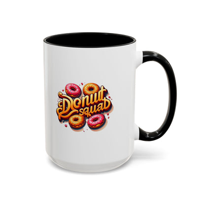 Taza de café con acento de Donut Squad (11 oz y 15 oz)