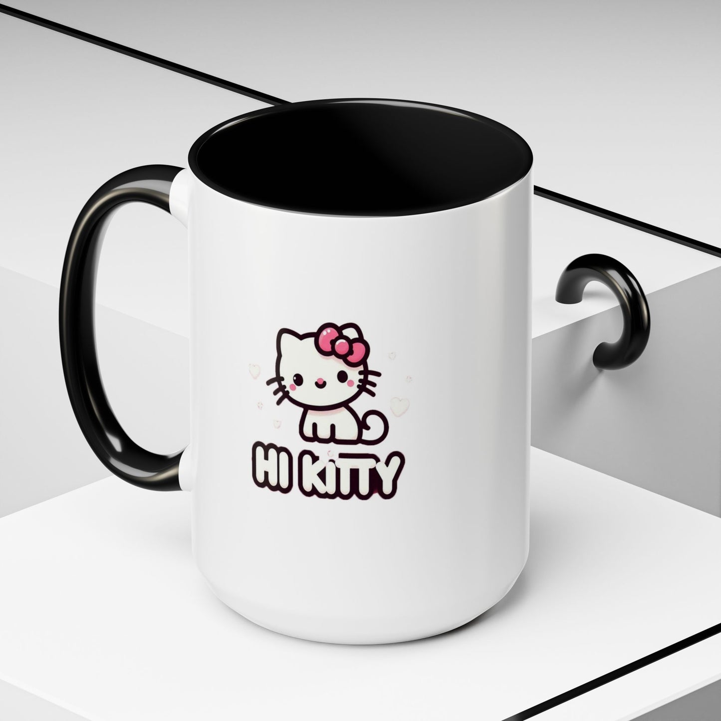 Taza de café con acento de Hi Kitty (11 oz y 15 oz)