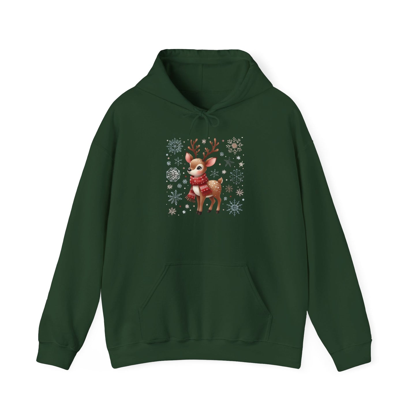 Baby Reindeer in a Festive Mood | Unisex Heavy Blend™ Hooded Sweatshirt