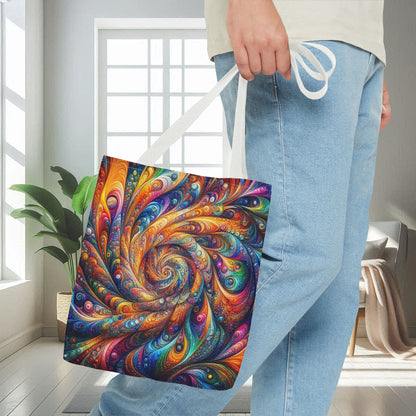 Colorful 3D Swirl Patterns | Tote Bag