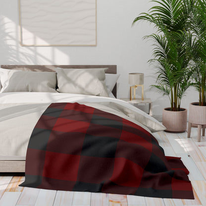 Red, Black Flannel Pattern | Arctic Fleece Blanket