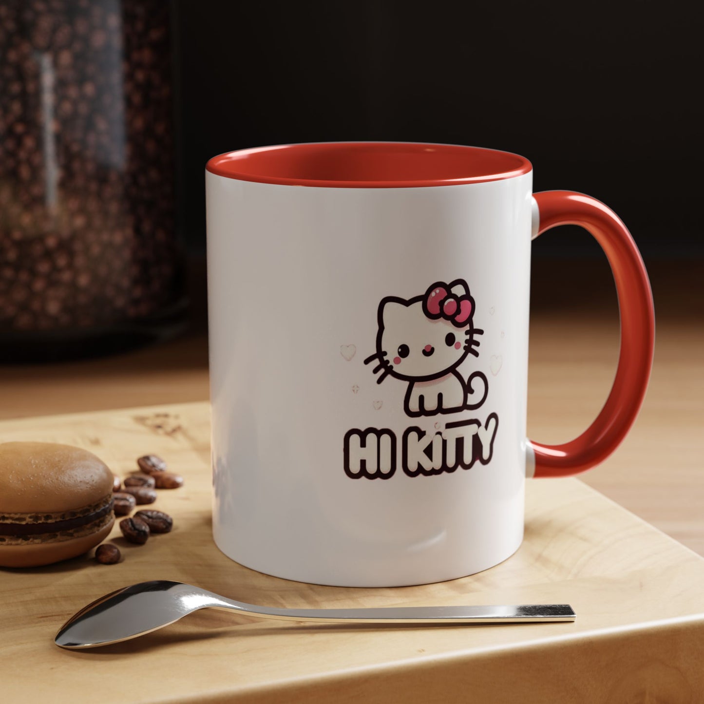 Taza de café con acento de Hi Kitty (11 oz y 15 oz)