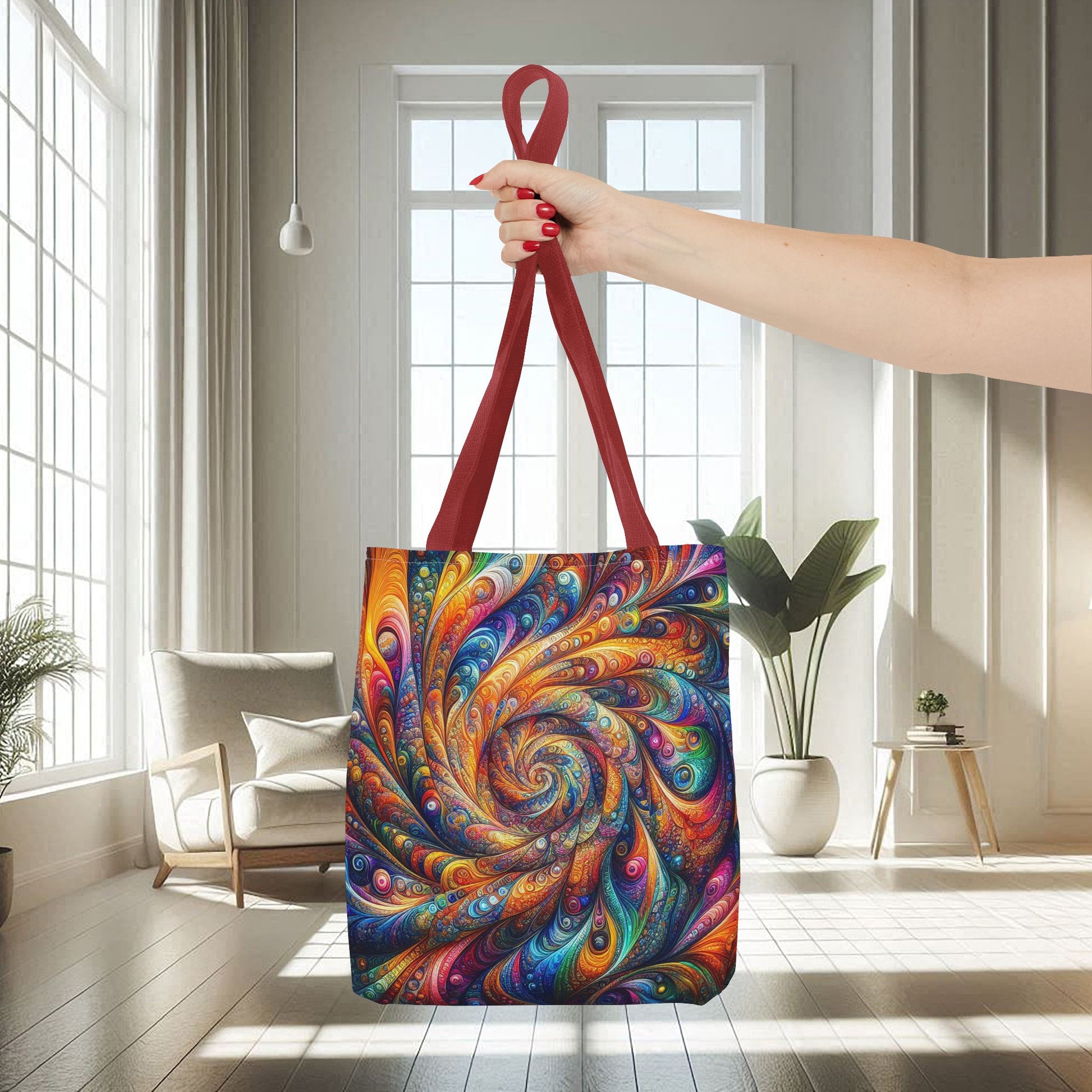 Colorful 3D Swirl Patterns | Tote Bag