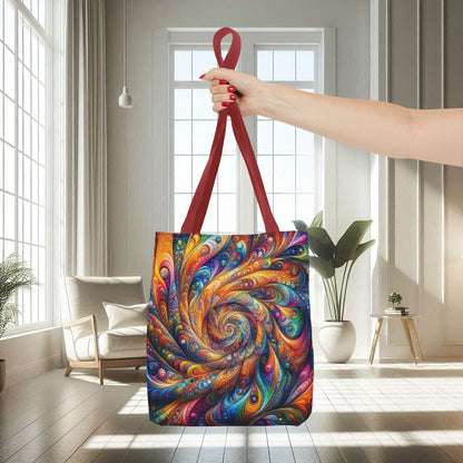 Colorful 3D Swirl Patterns | Tote Bag