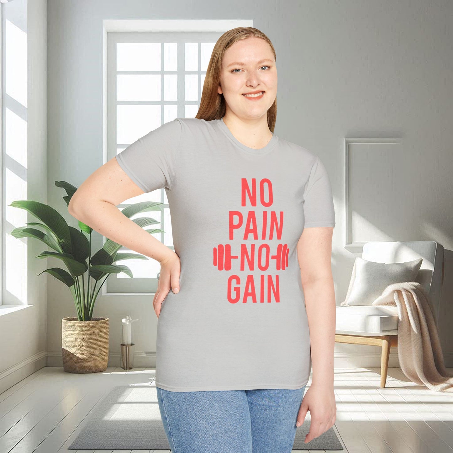 No Pain No Gain | T-shirt unisexe doux