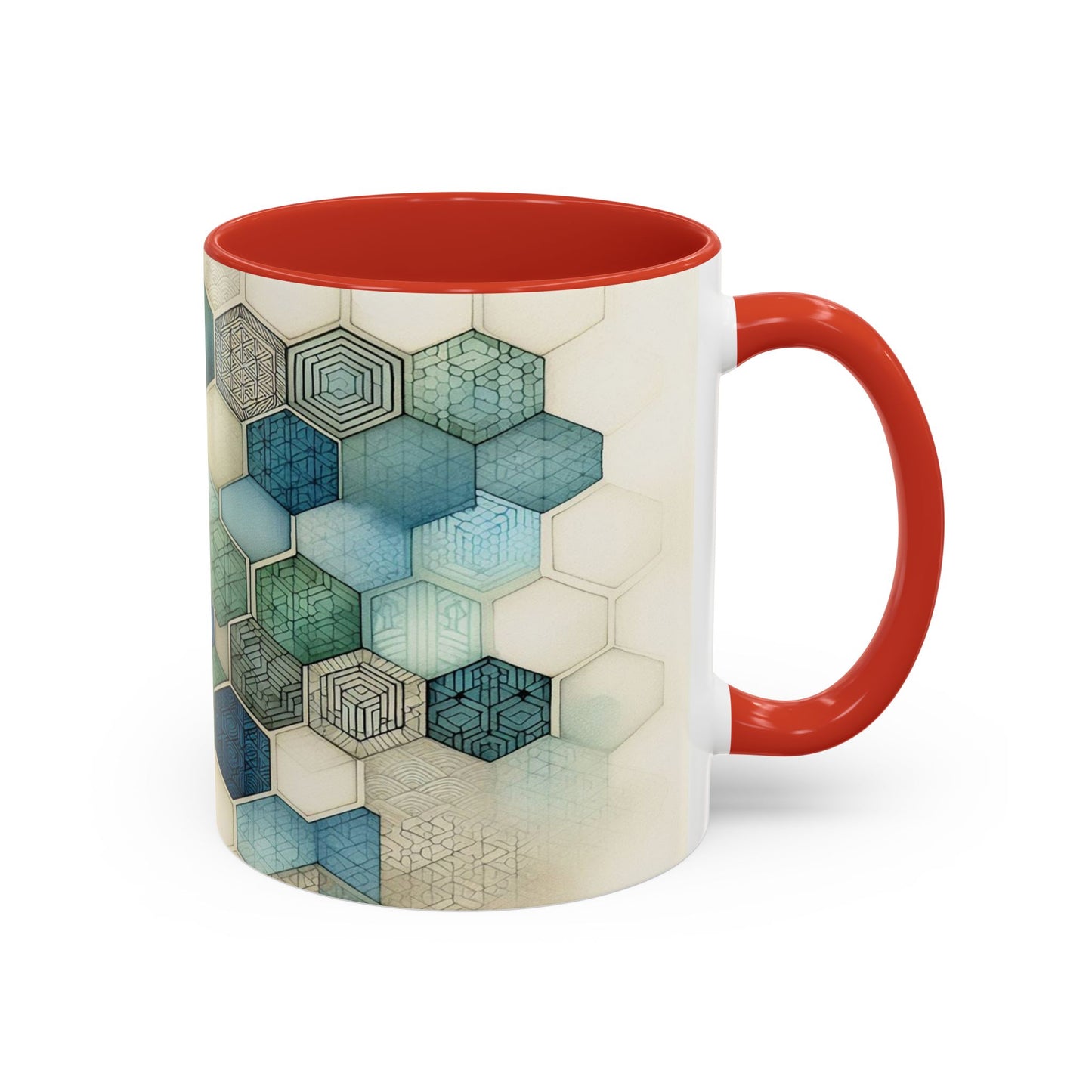 Calming Geometric Design | Accent Coffee Mug (11oz)