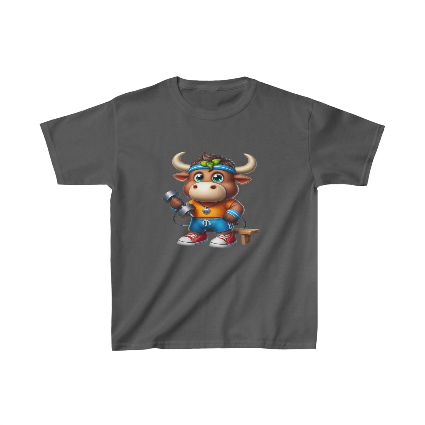 Camiseta de algodón pesado para niños Moose |