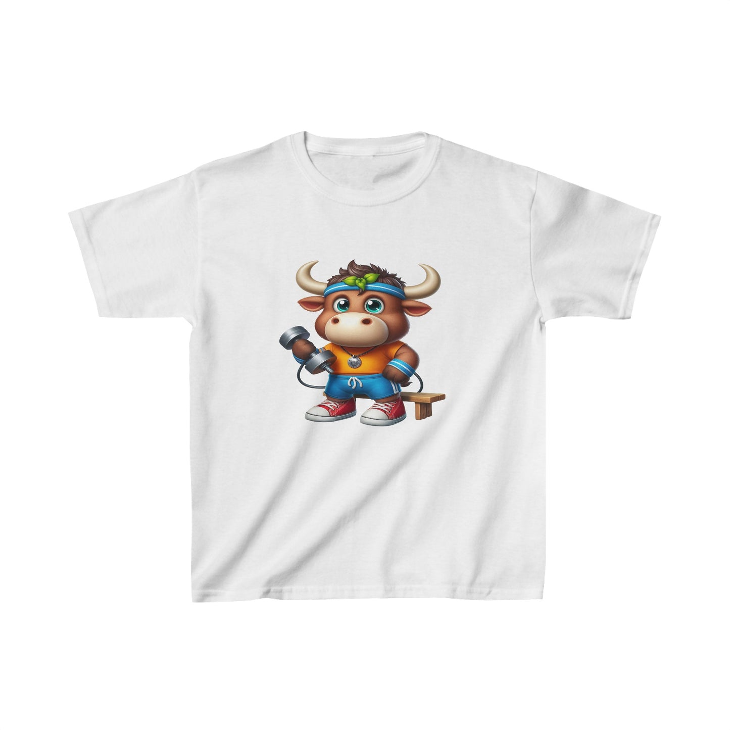 Camiseta de algodón pesado para niños Moose |