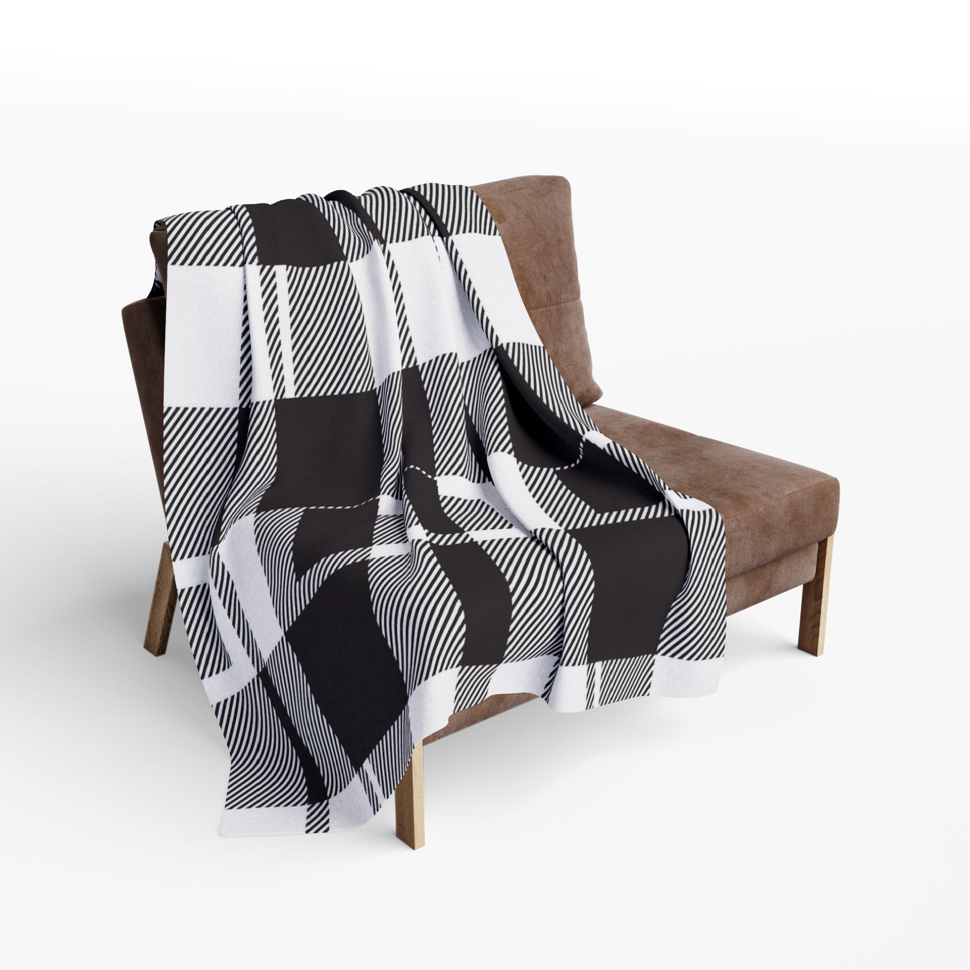 Black, White Pattern | Arctic Fleece Blanket