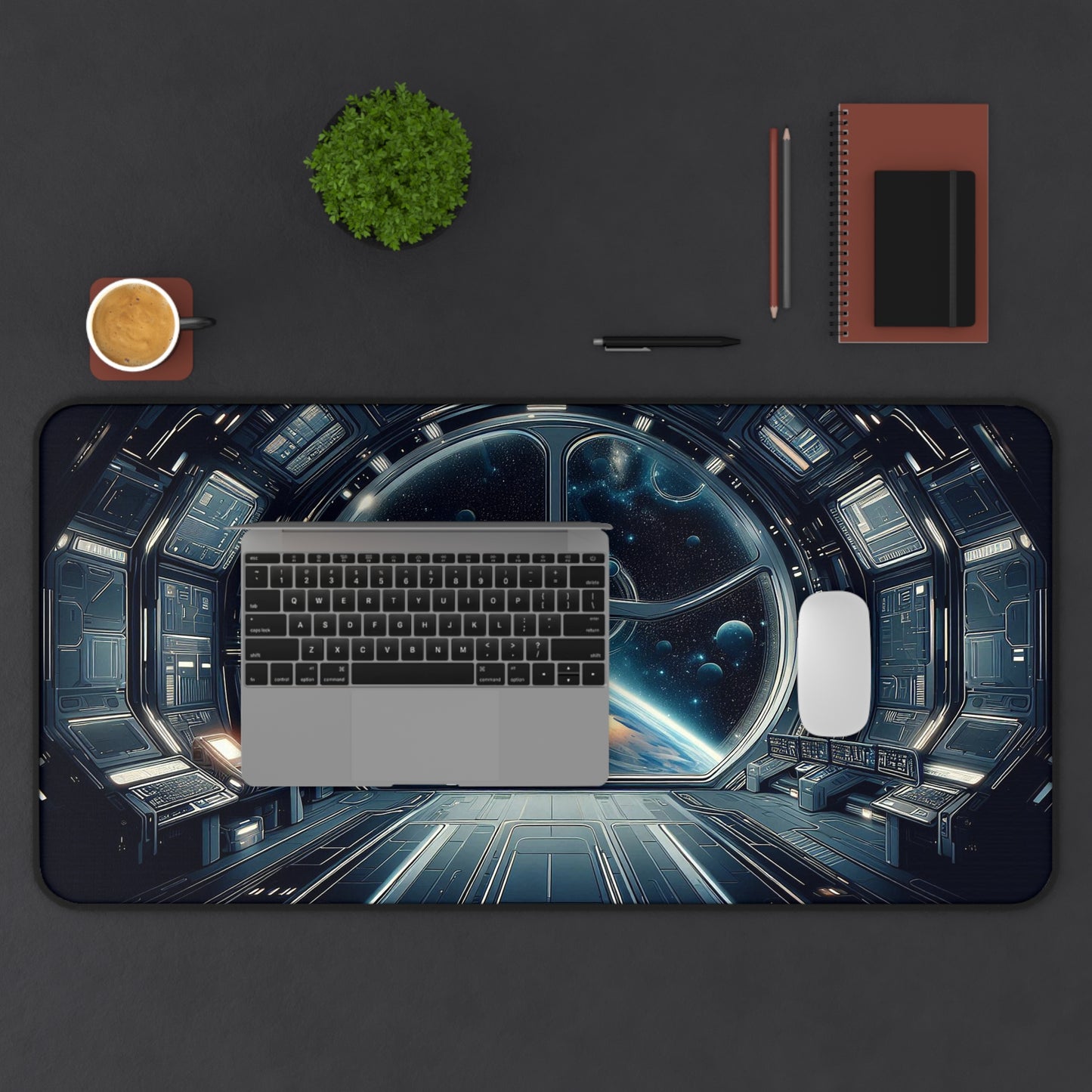 Earth View from Space Station | Desk Mat