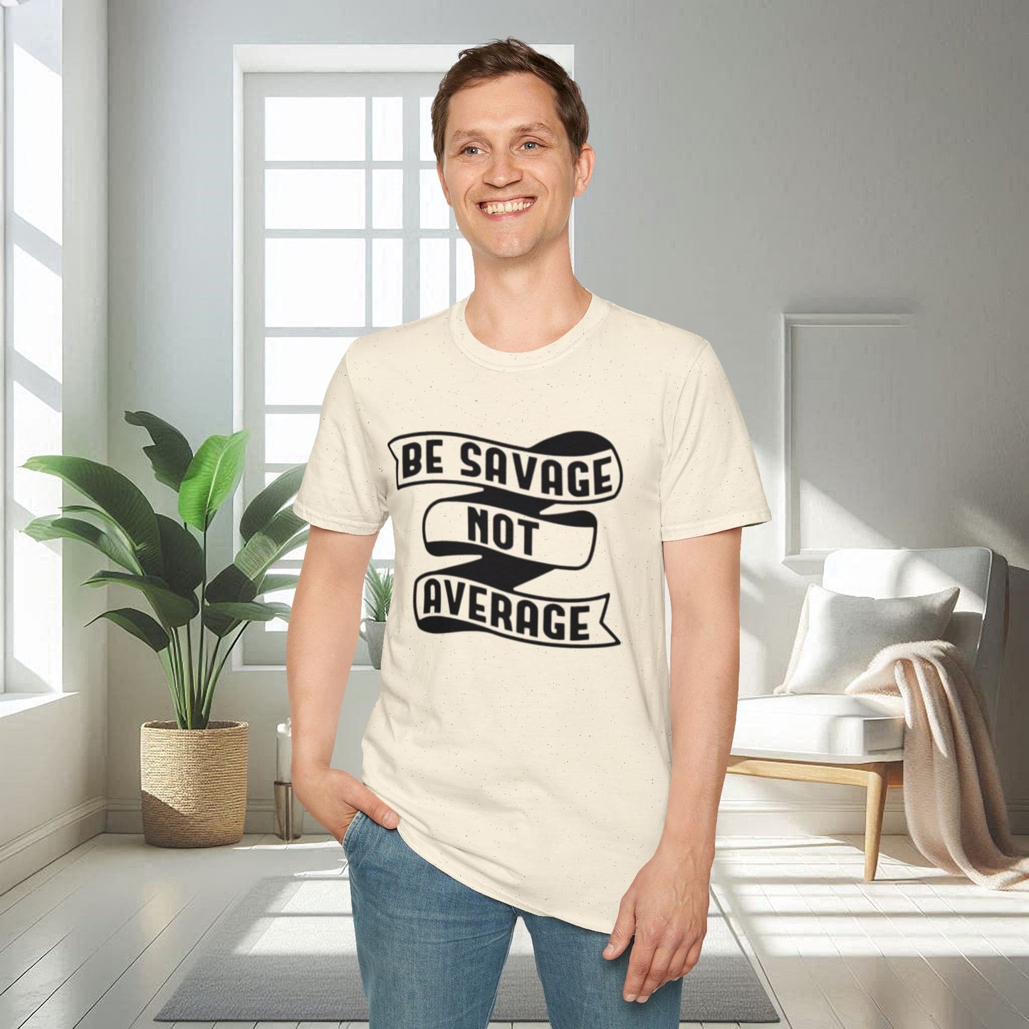 Sé salvaje, no mediocre | Camiseta unisex suave