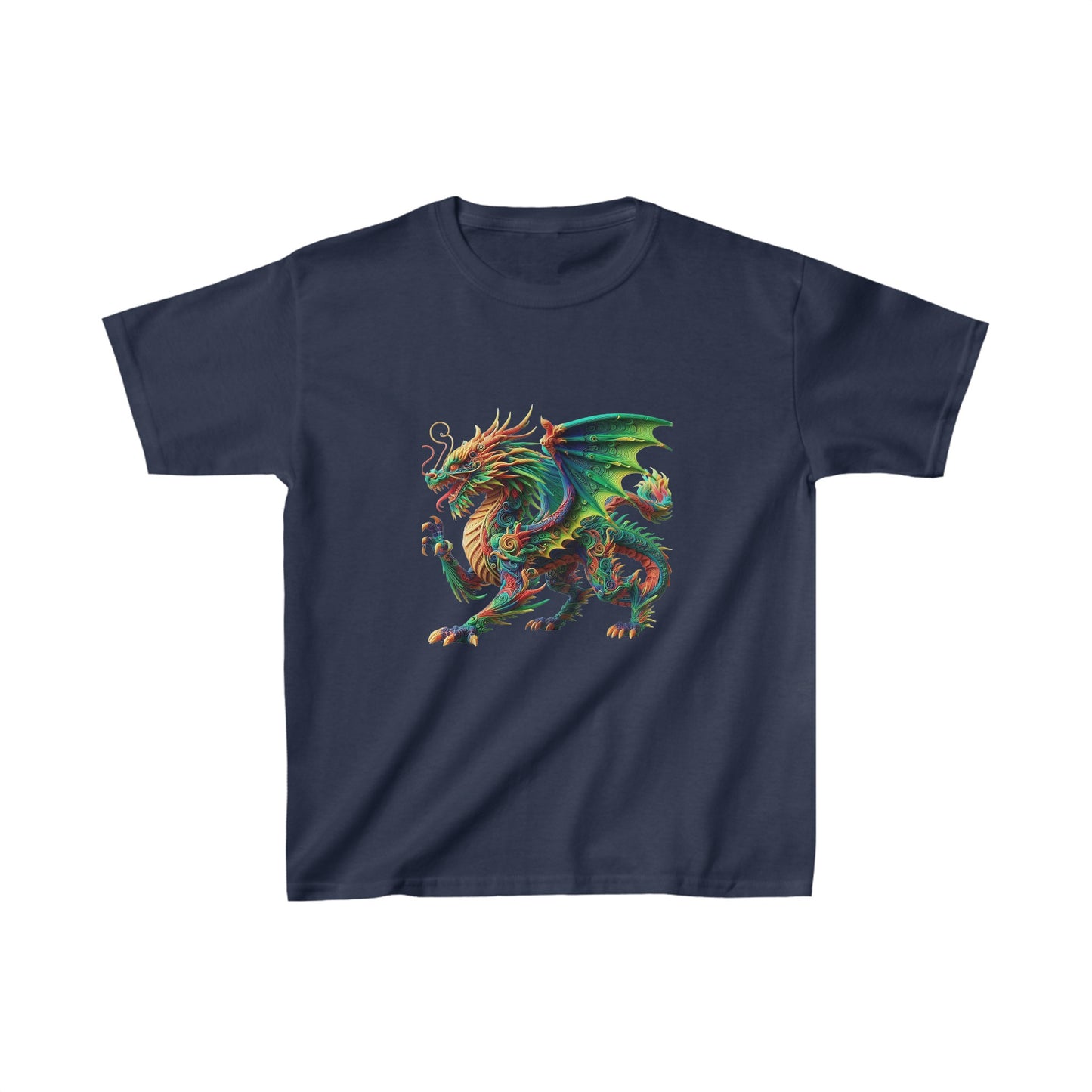 Dragon Flying | Kids Heavy Cotton™ Tee