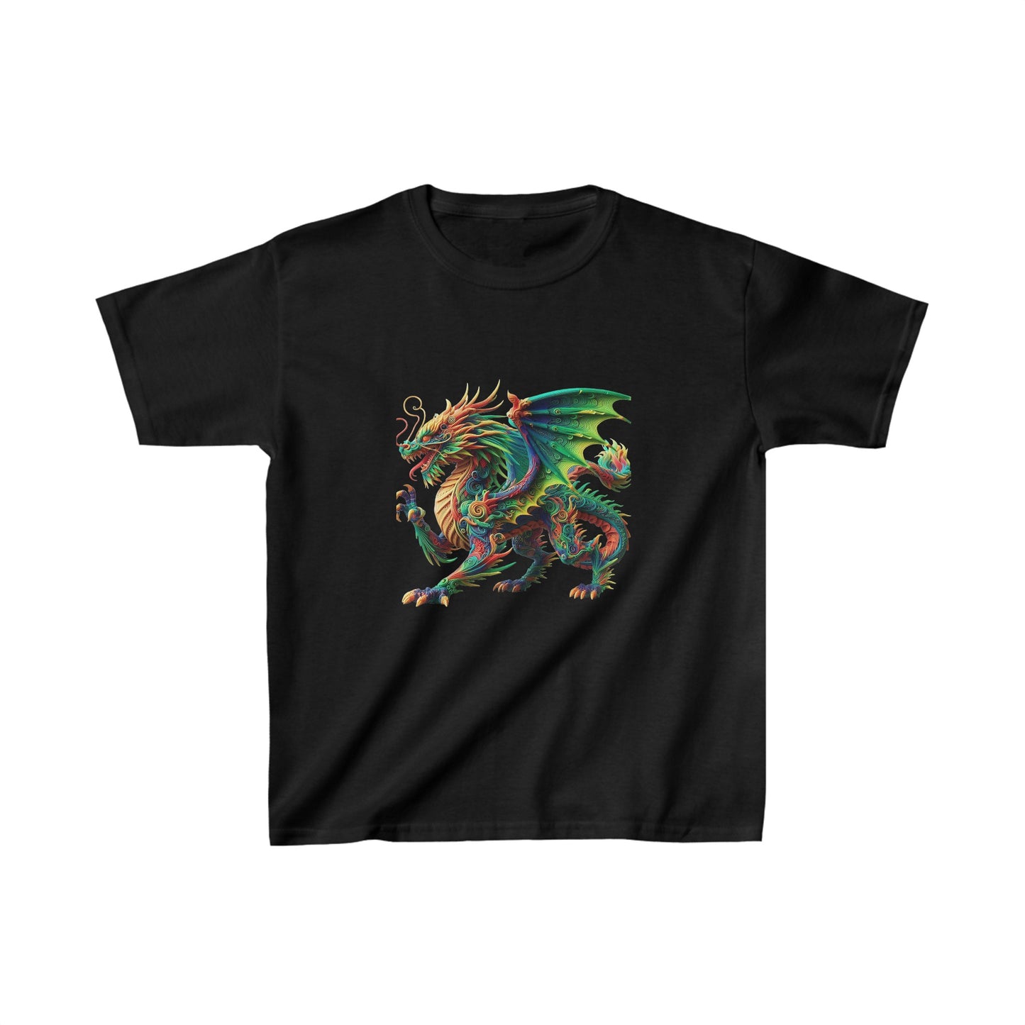 Dragon Flying | Kids Heavy Cotton™ Tee