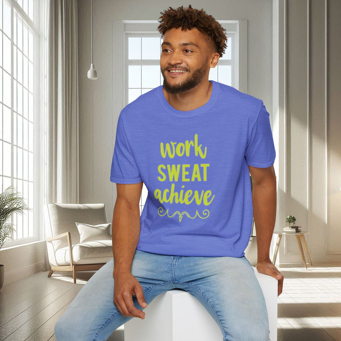 Work Sweat Achieve | T-shirt doux unisexe