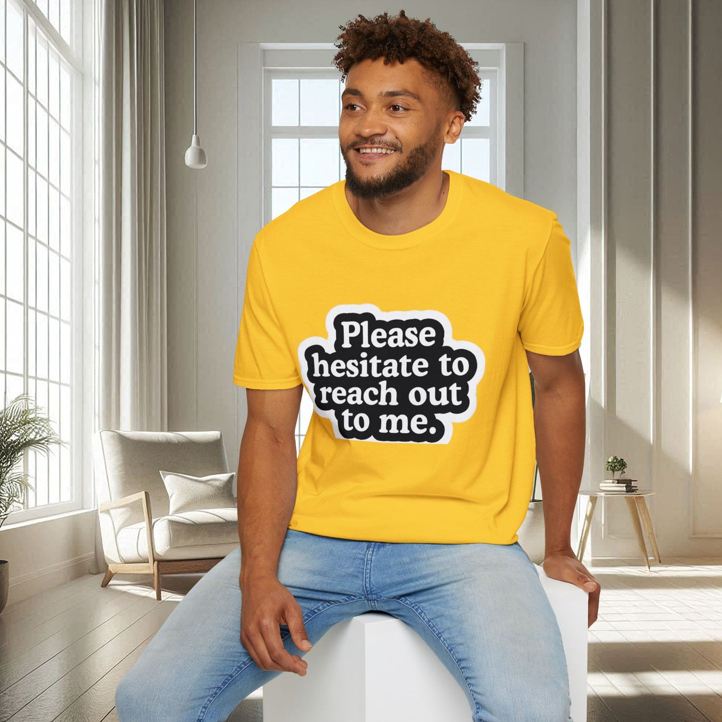 N'hésitez pas à me contacter | T-shirt doux unisexe