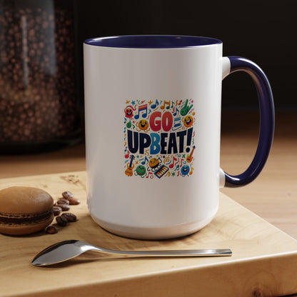 Go Upbeat! | Accent Coffee Mug (11, 15oz)