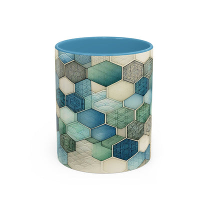 Calming Geometric Design | Accent Coffee Mug (11oz)