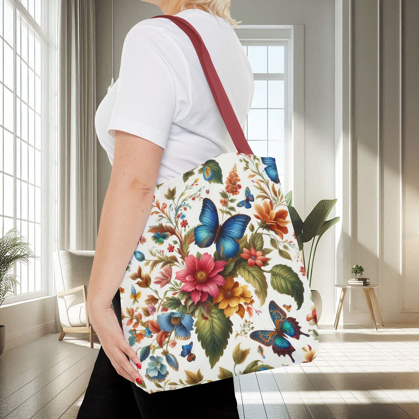 Flowers and Butterflies | Tote Bag