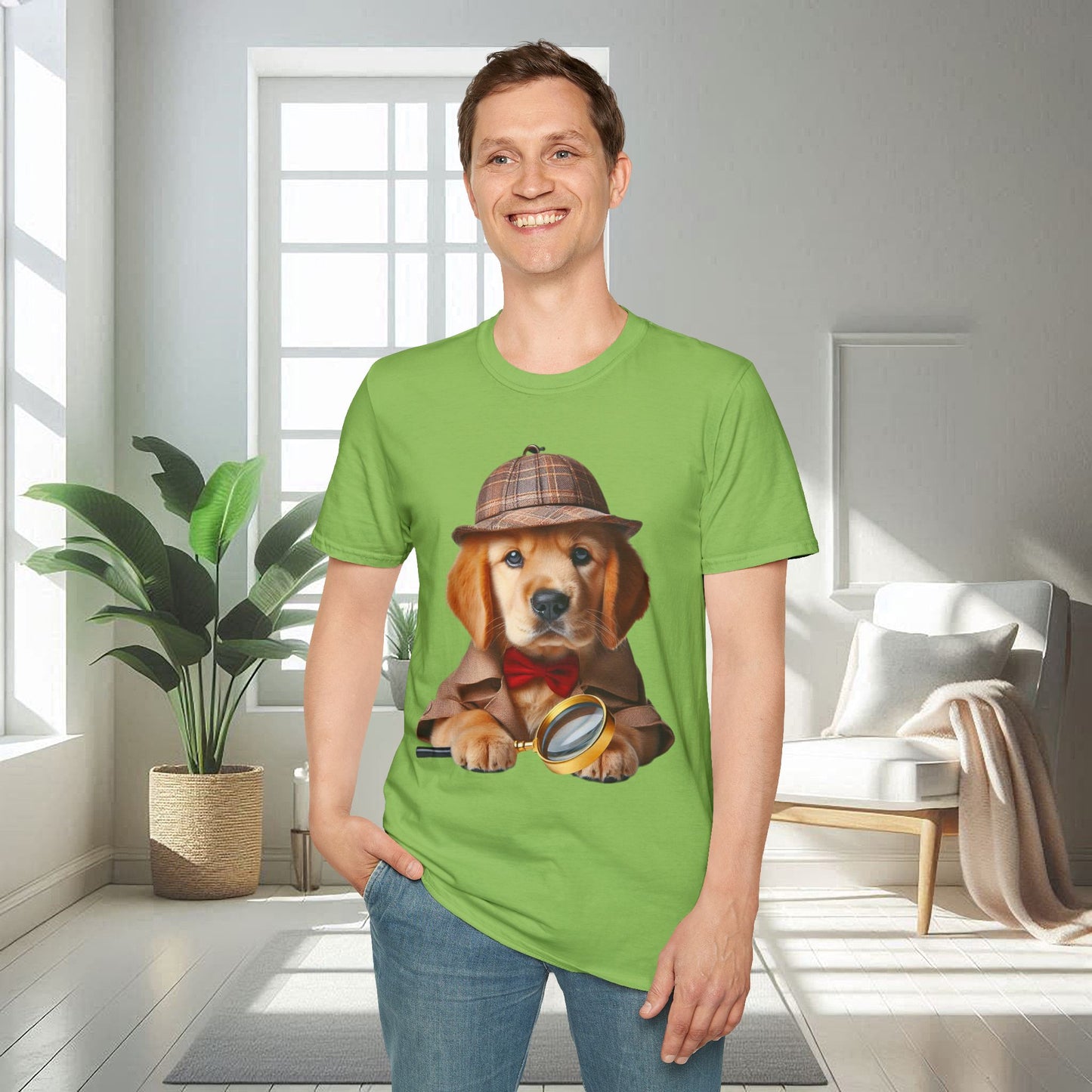 Detective Dog | Unisex Soft T-shirt