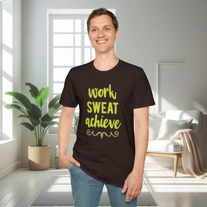 Work Sweat Achieve | T-shirt doux unisexe