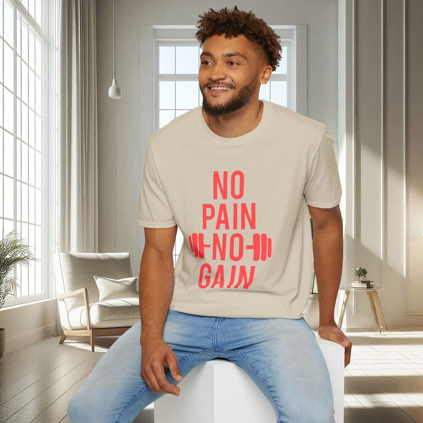 No Pain No Gain | T-shirt unisexe doux