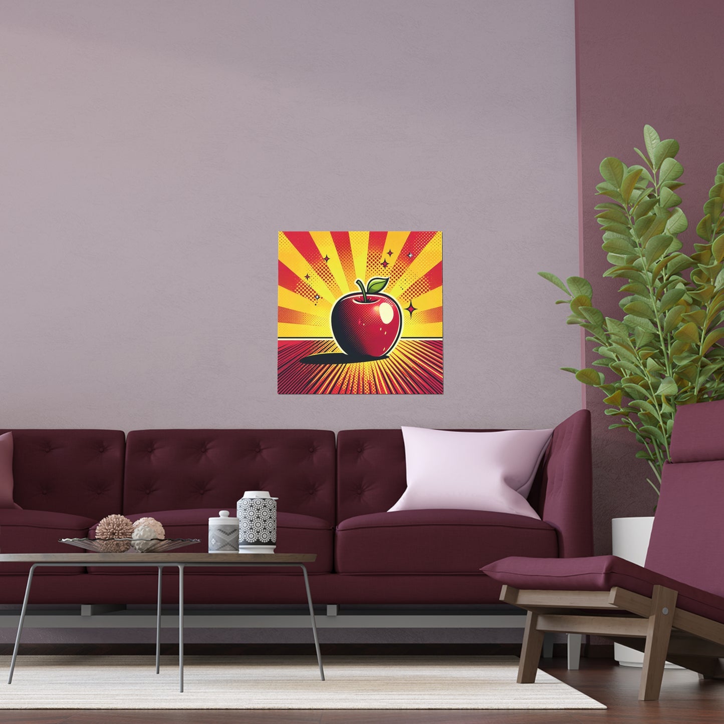 An Apple a Day Keeps the Doctor Away | Indoor and Outdoor Silk Poster